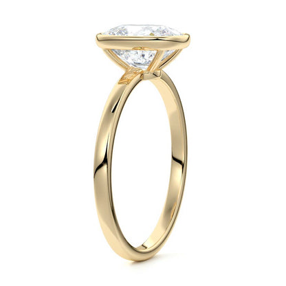 EL.CUSHION BEZEL SOLITAIRE RING