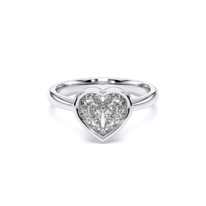 HEART BEZEL SOLITAIRE RING
