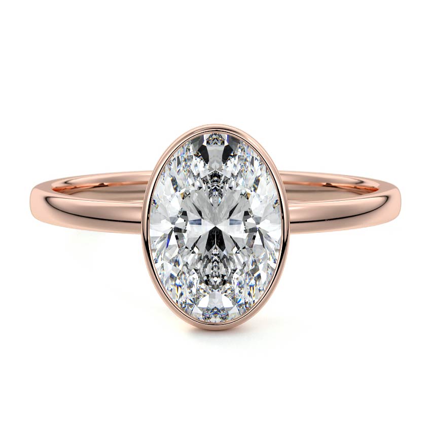 OVAL BEZEL SOLITAIRE RING