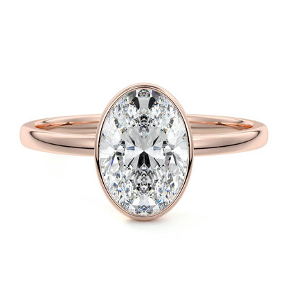OVAL BEZEL SOLITAIRE RING