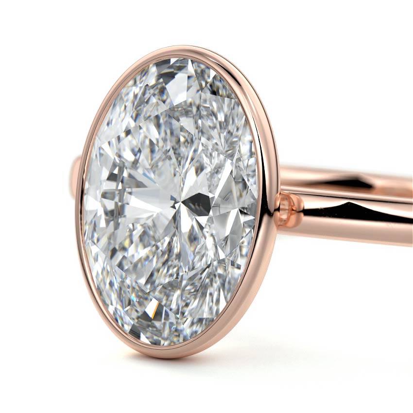 OVAL BEZEL SOLITAIRE RING