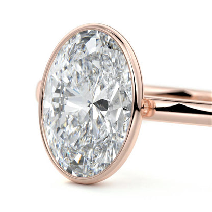 OVAL BEZEL SOLITAIRE RING