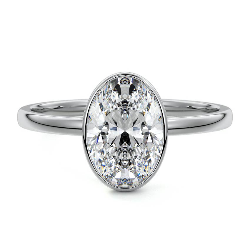 OVAL BEZEL SOLITAIRE RING