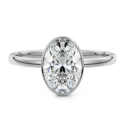 OVAL BEZEL SOLITAIRE RING