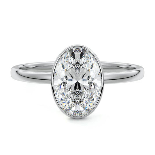 OVAL BEZEL SOLITAIRE RING