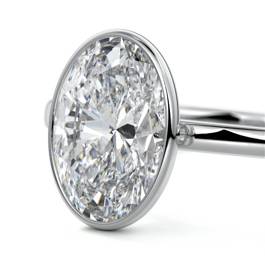 OVAL BEZEL SOLITAIRE RING