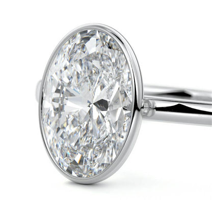 OVAL BEZEL SOLITAIRE RING