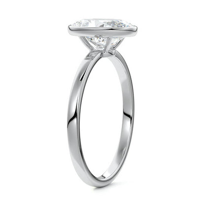 OVAL BEZEL SOLITAIRE RING