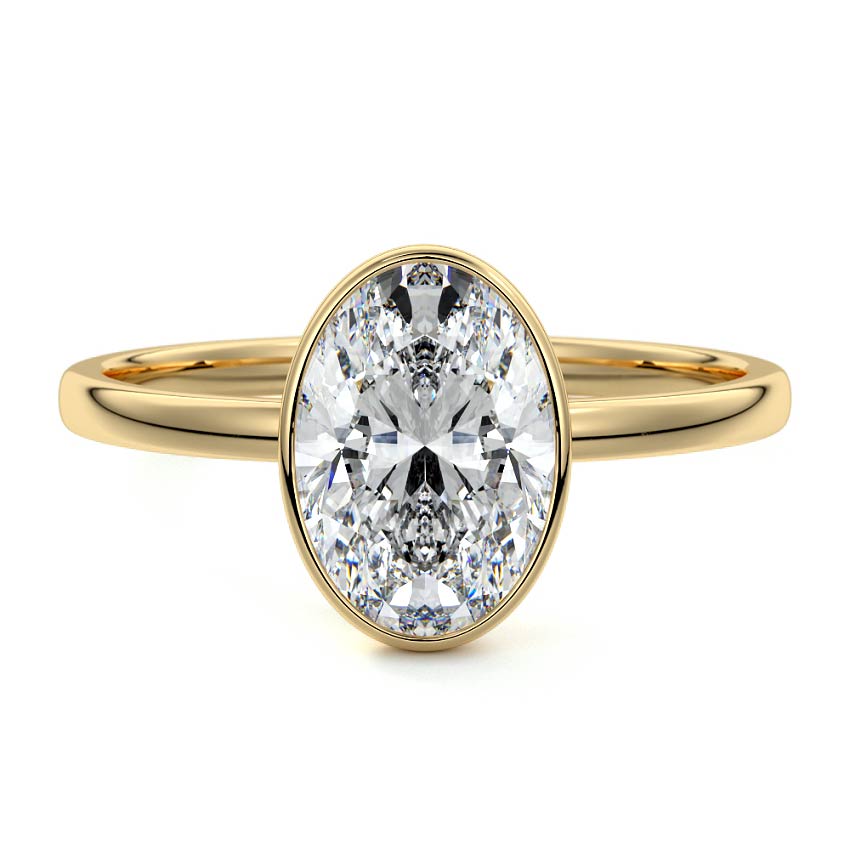 OVAL BEZEL SOLITAIRE RING