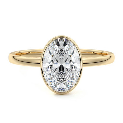 OVAL BEZEL SOLITAIRE RING