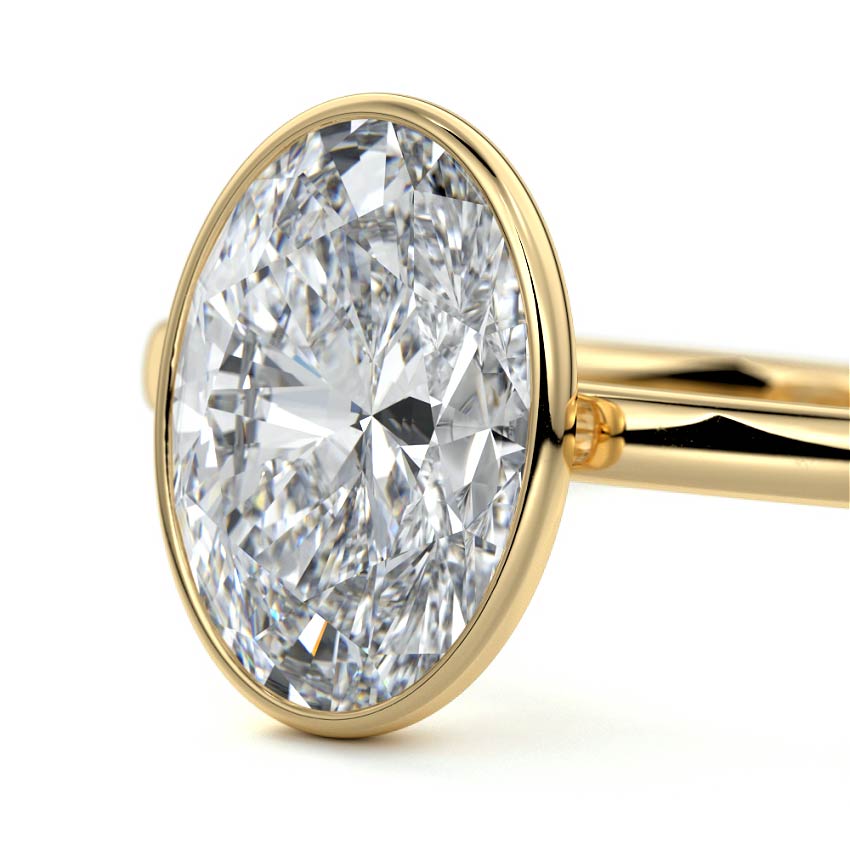 OVAL BEZEL SOLITAIRE RING