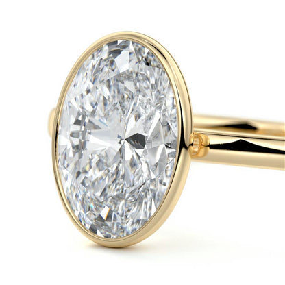 OVAL BEZEL SOLITAIRE RING