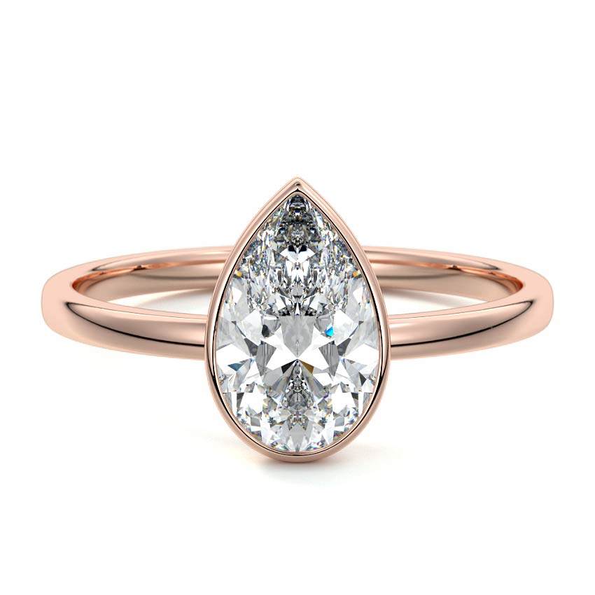 PEAR BEZEL SOLITAIRE RING