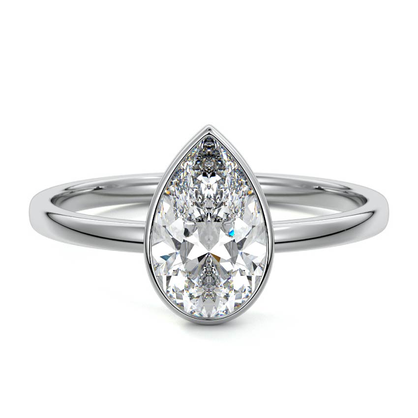 PEAR BEZEL SOLITAIRE RING