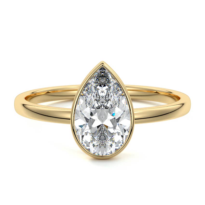 PEAR BEZEL SOLITAIRE RING