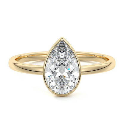 PEAR BEZEL SOLITAIRE RING