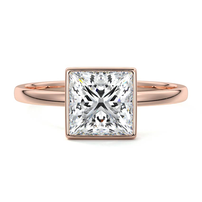 PRINCESS BEZEL SOLITAIRE RING