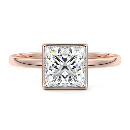 PRINCESS BEZEL SOLITAIRE RING