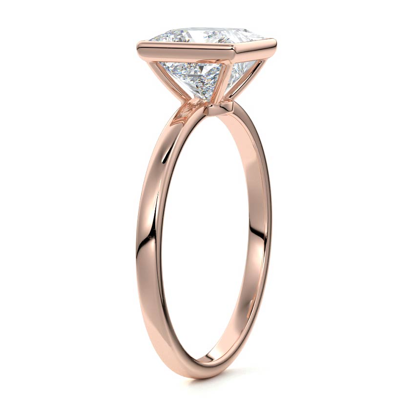 PRINCESS BEZEL SOLITAIRE RING