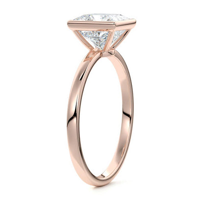 PRINCESS BEZEL SOLITAIRE RING