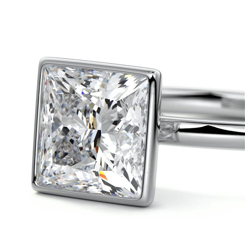 PRINCESS BEZEL SOLITAIRE RING