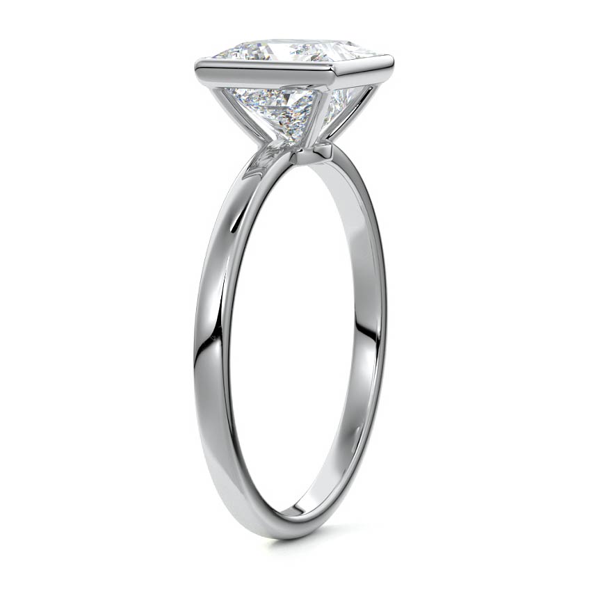 PRINCESS BEZEL SOLITAIRE RING