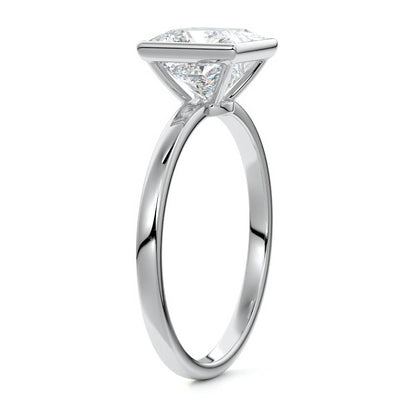 PRINCESS BEZEL SOLITAIRE RING