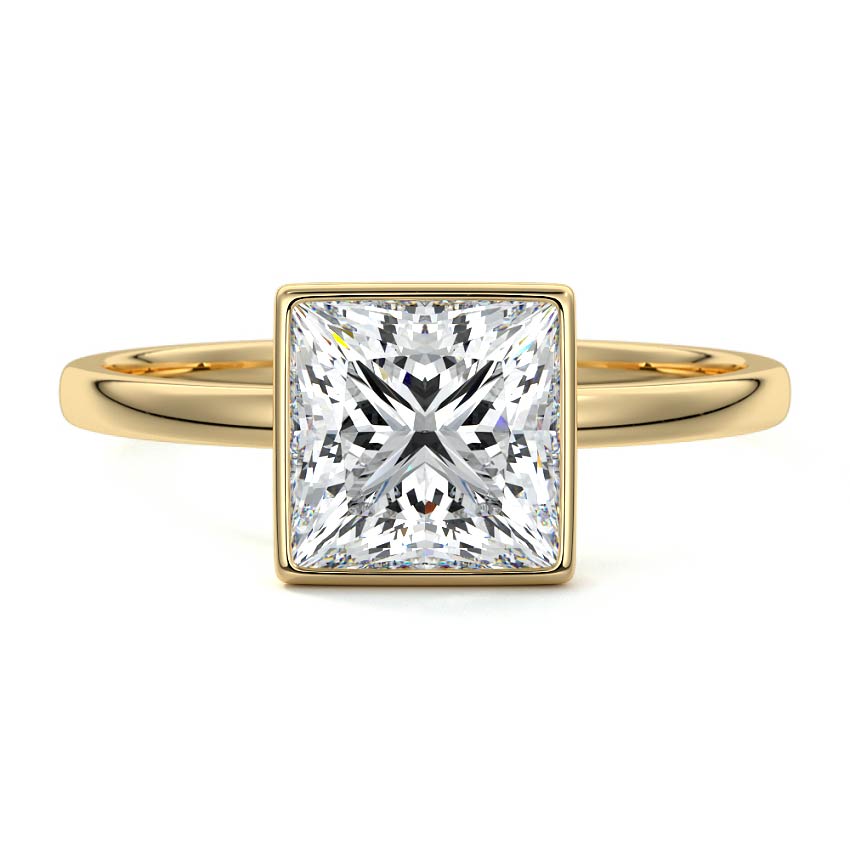 PRINCESS BEZEL SOLITAIRE RING