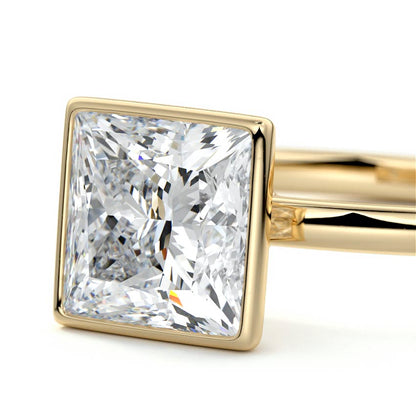 PRINCESS BEZEL SOLITAIRE RING