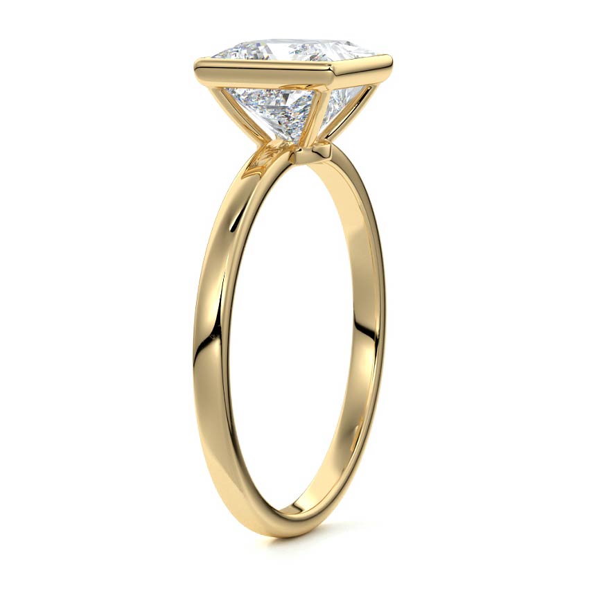 PRINCESS BEZEL SOLITAIRE RING