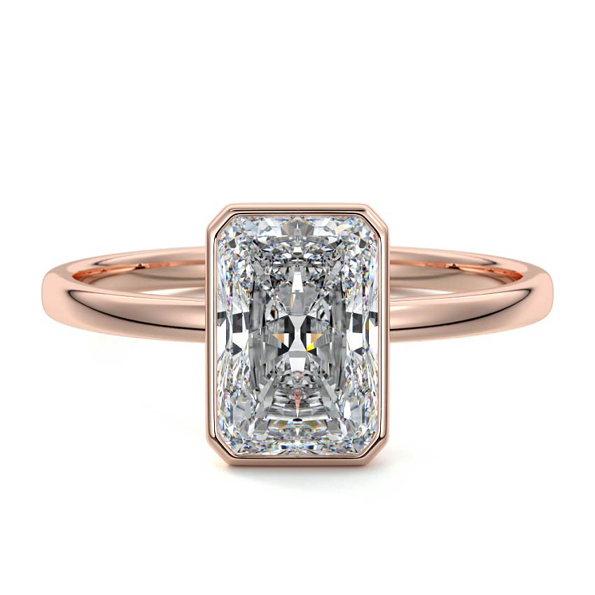 RADIANT BEZEL SOLITAIRE RING