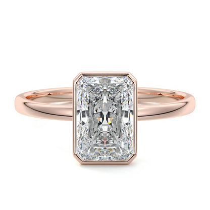 RADIANT BEZEL SOLITAIRE RING