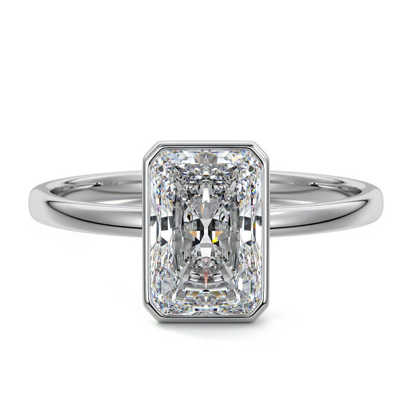RADIANT BEZEL SOLITAIRE RING
