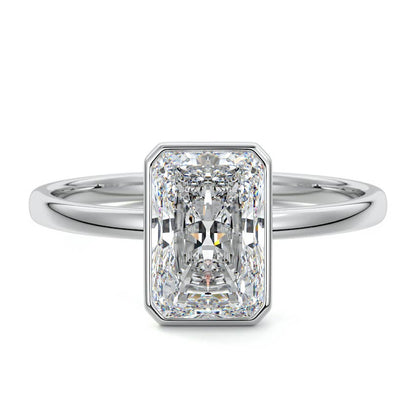 RADIANT BEZEL SOLITAIRE RING