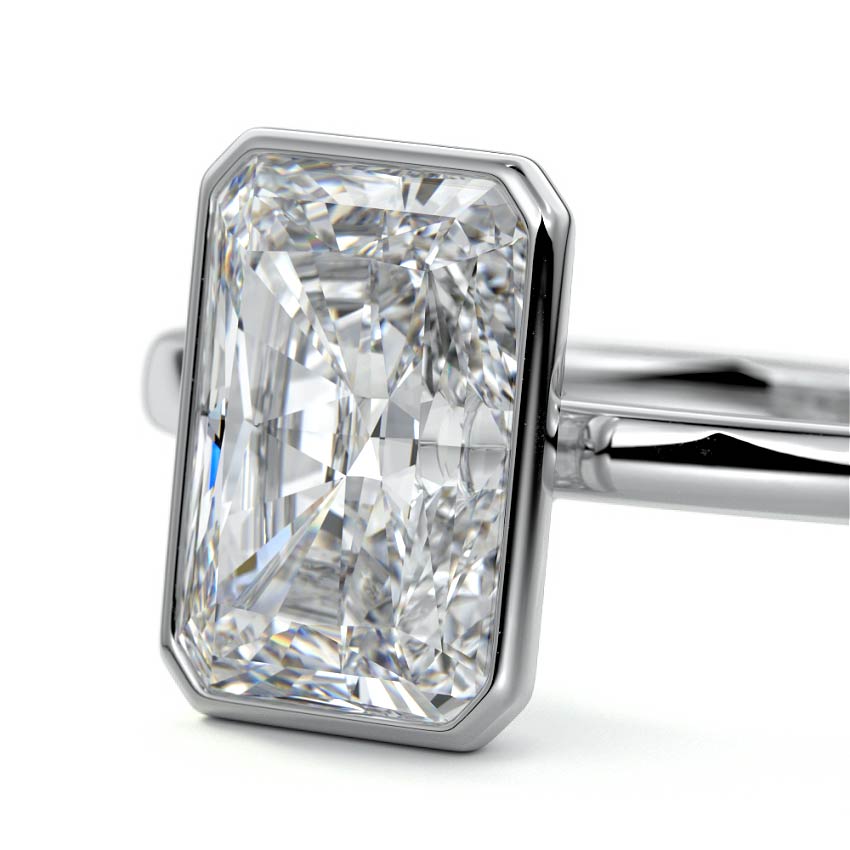 RADIANT BEZEL SOLITAIRE RING