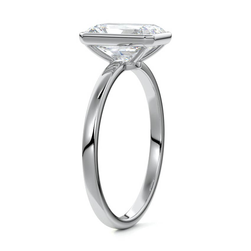 RADIANT BEZEL SOLITAIRE RING
