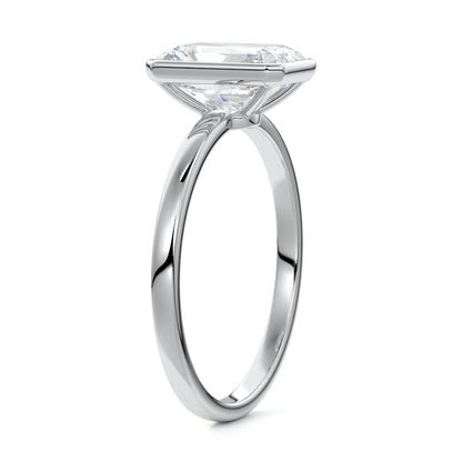RADIANT BEZEL SOLITAIRE RING