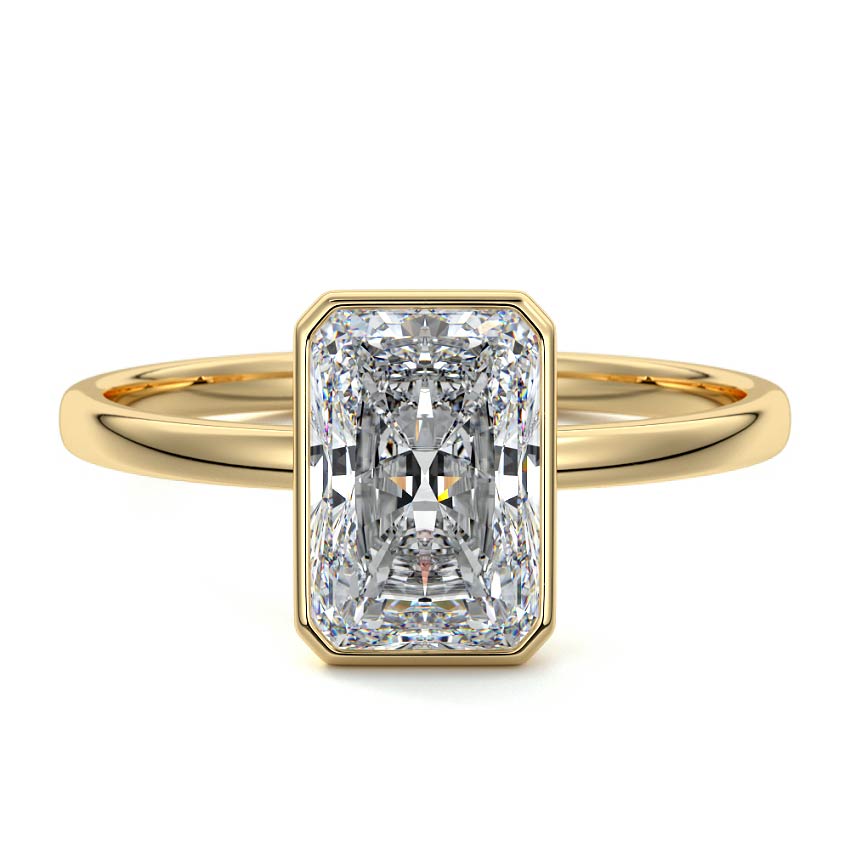 RADIANT BEZEL SOLITAIRE RING