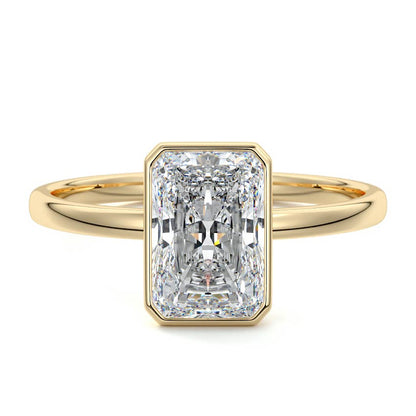 RADIANT BEZEL SOLITAIRE RING