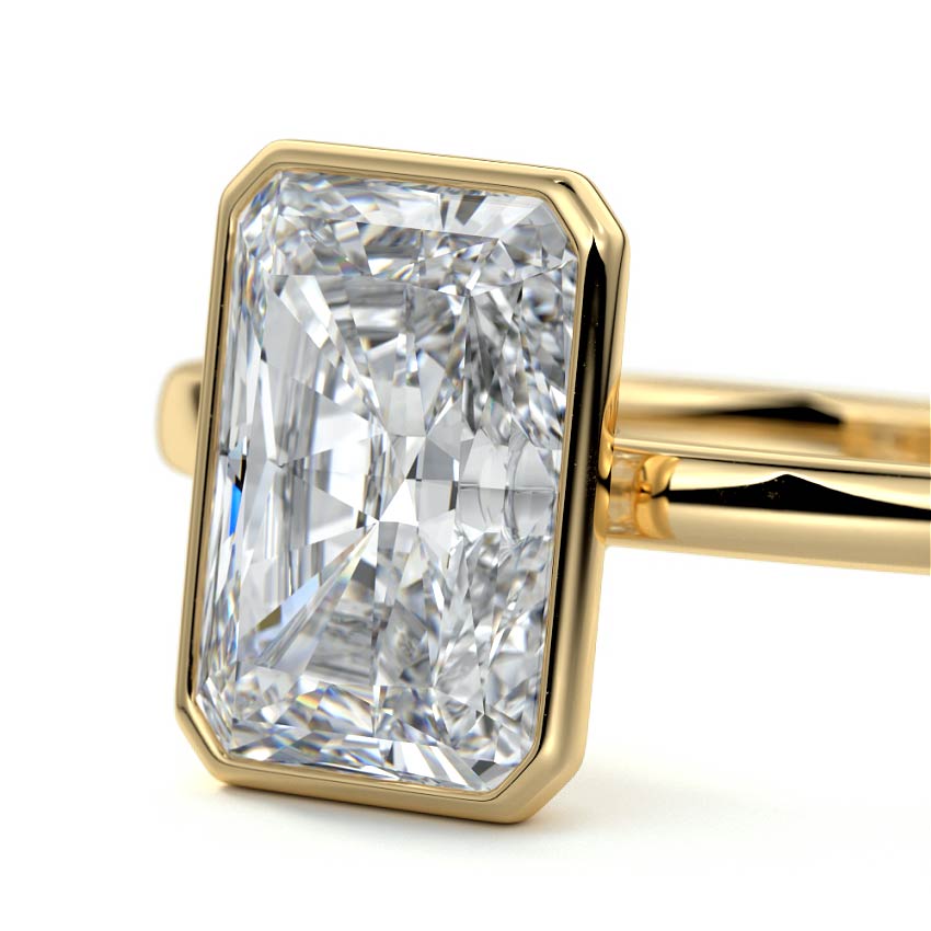 RADIANT BEZEL SOLITAIRE RING