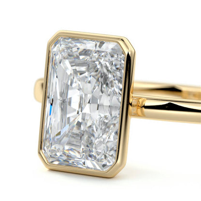 RADIANT BEZEL SOLITAIRE RING