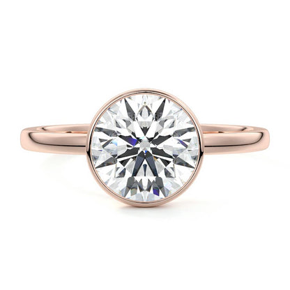 ROUND BEZEL SOLITAIRE RING