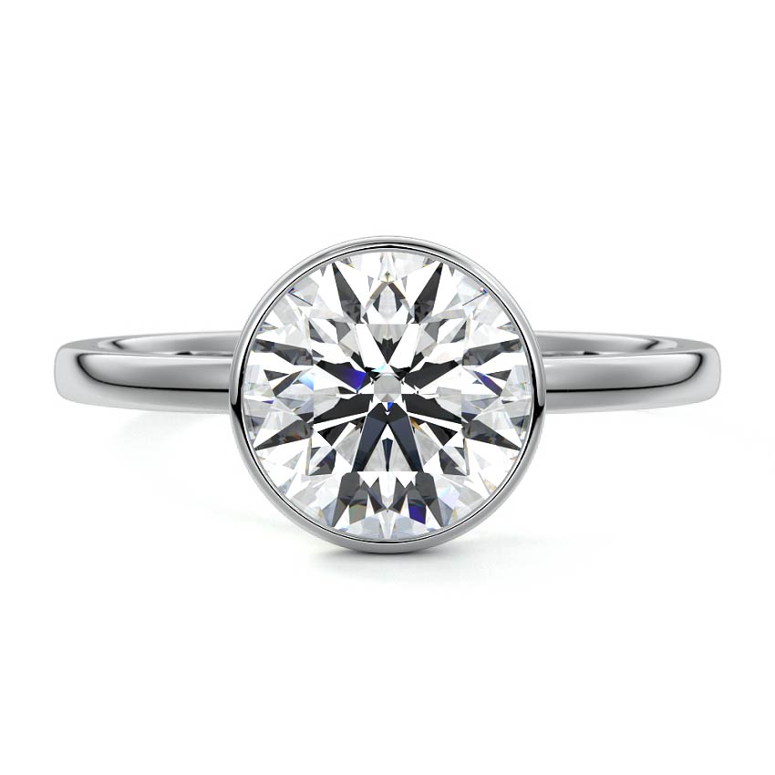 ROUND BEZEL SOLITAIRE RING