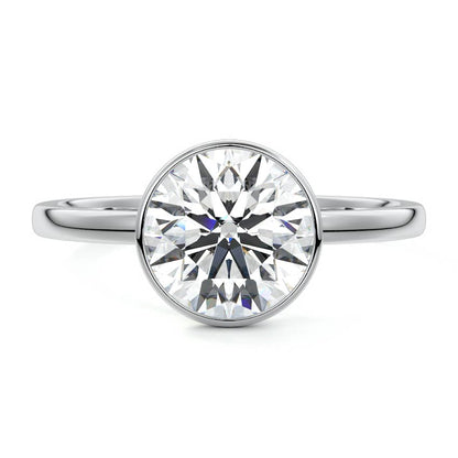 ROUND BEZEL SOLITAIRE RING