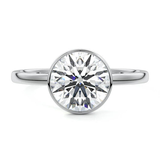 ROUND BEZEL SOLITAIRE RING