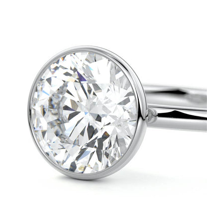 ROUND BEZEL SOLITAIRE RING