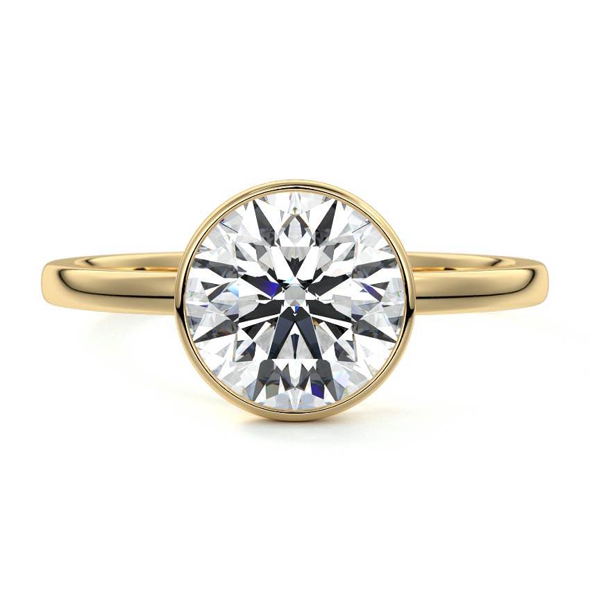 ROUND BEZEL SOLITAIRE RING