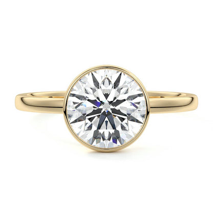 ROUND BEZEL SOLITAIRE RING