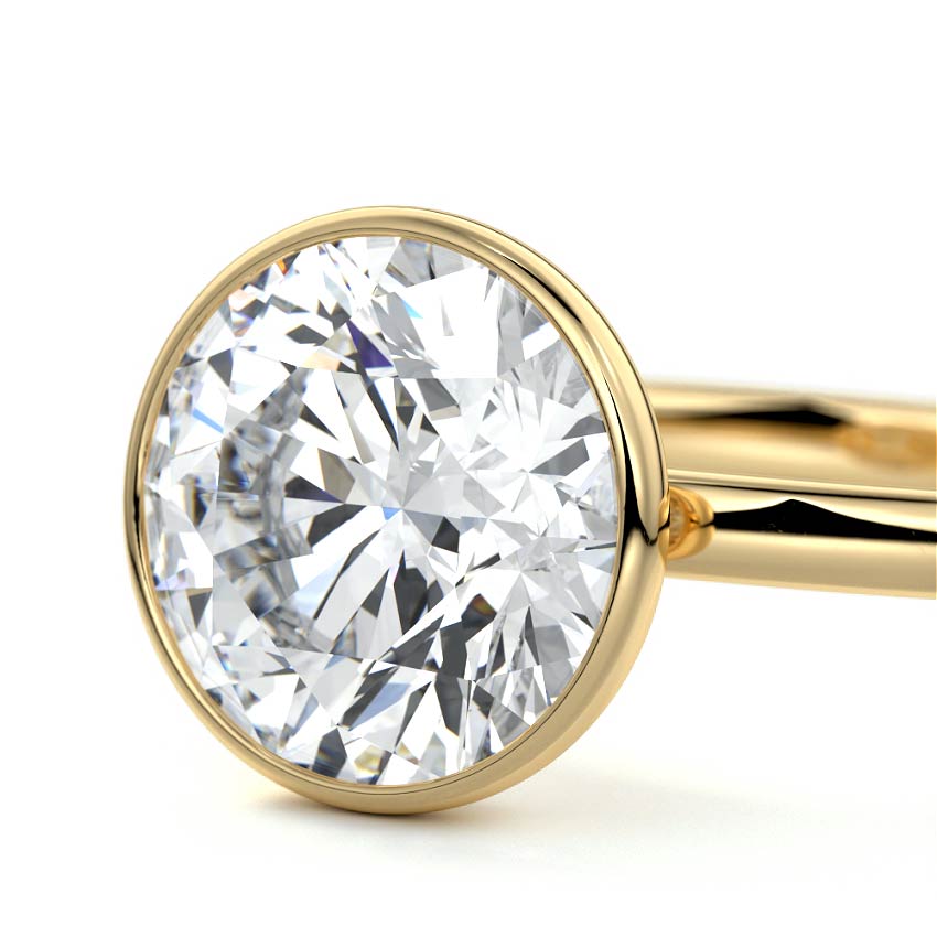 ROUND BEZEL SOLITAIRE RING