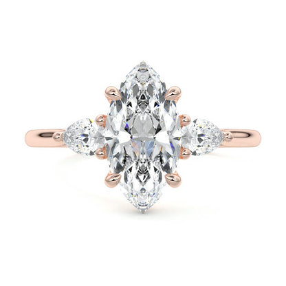 MQ/PS 3 STONES RING